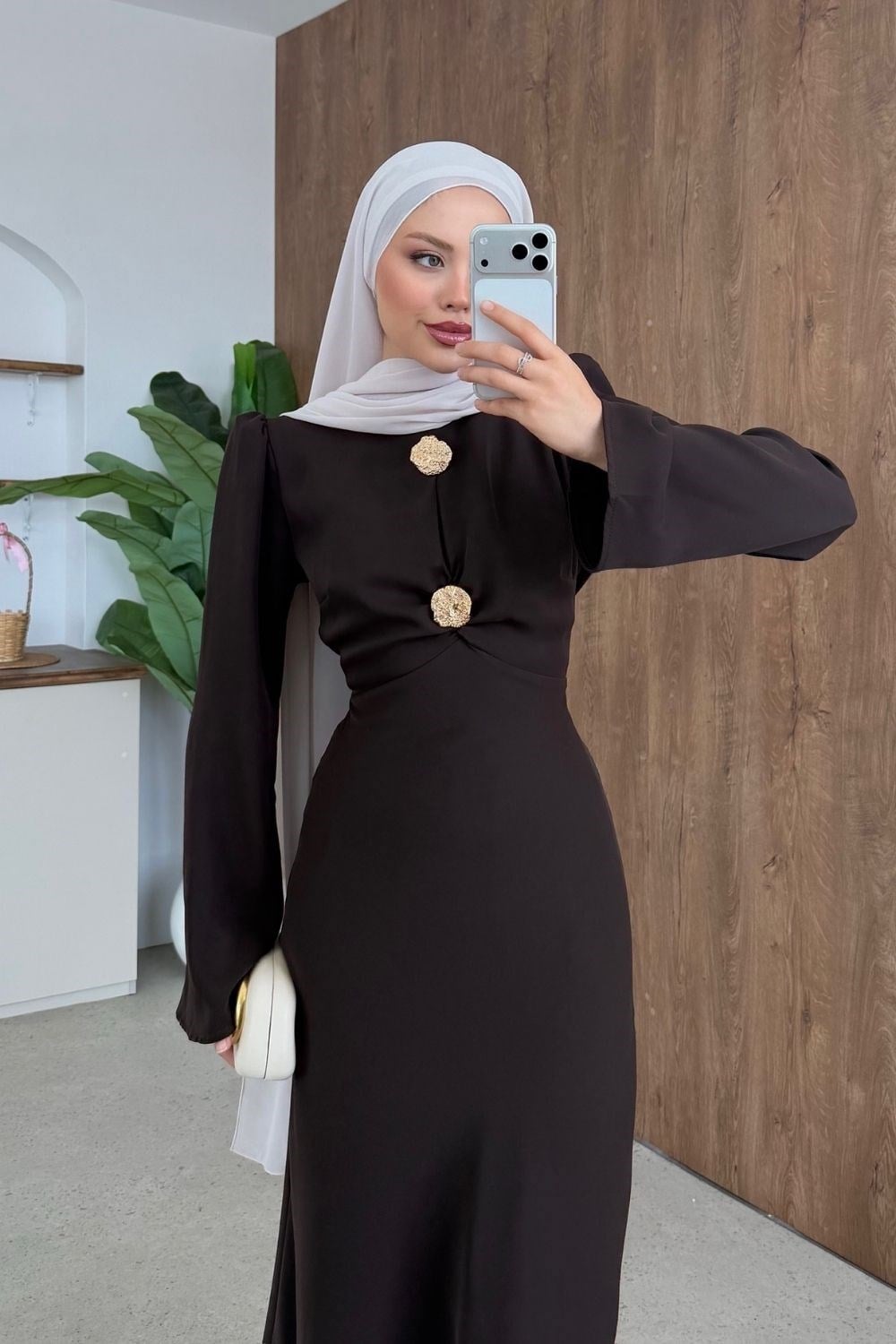 Rosalie Abiye Acı Kahve 8049 
