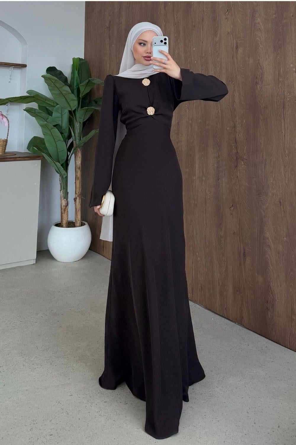 Rosalie Abiye Acı Kahve 8049 