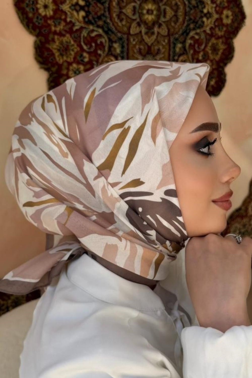 Çiğdem Soft Eşarp Bej 80490 