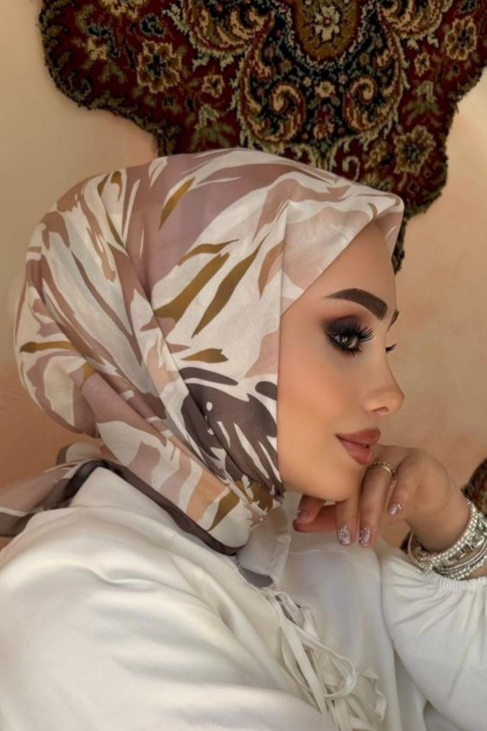 Çiğdem Soft Eşarp Bej 80490 