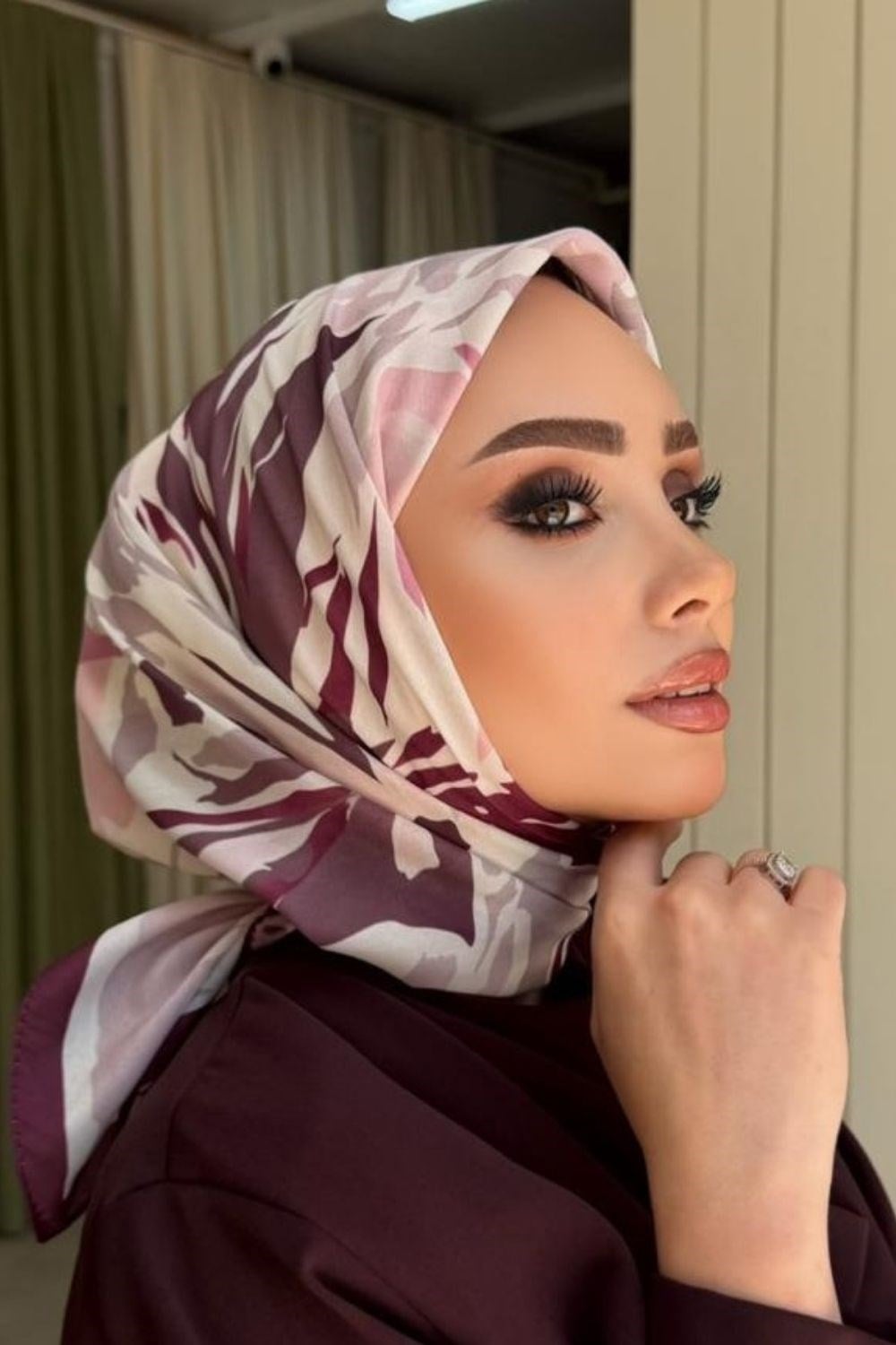 Çiğdem Soft Eşarp Mürdüm 80490 