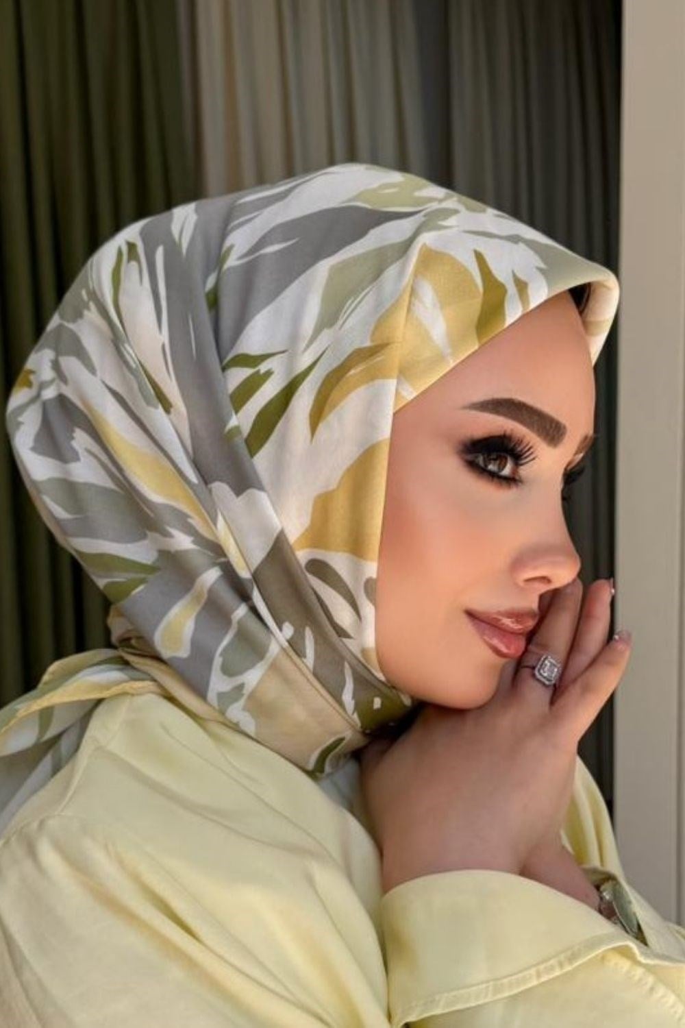 Çiğdem Soft Eşarp Sarı 80490 