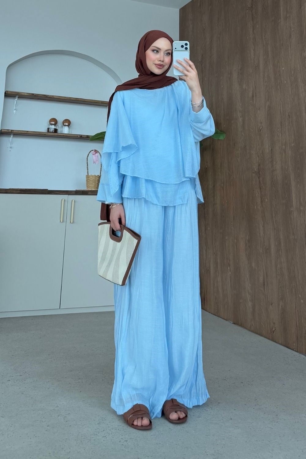 Beste Pantolonlu Takım Mavi 80500 