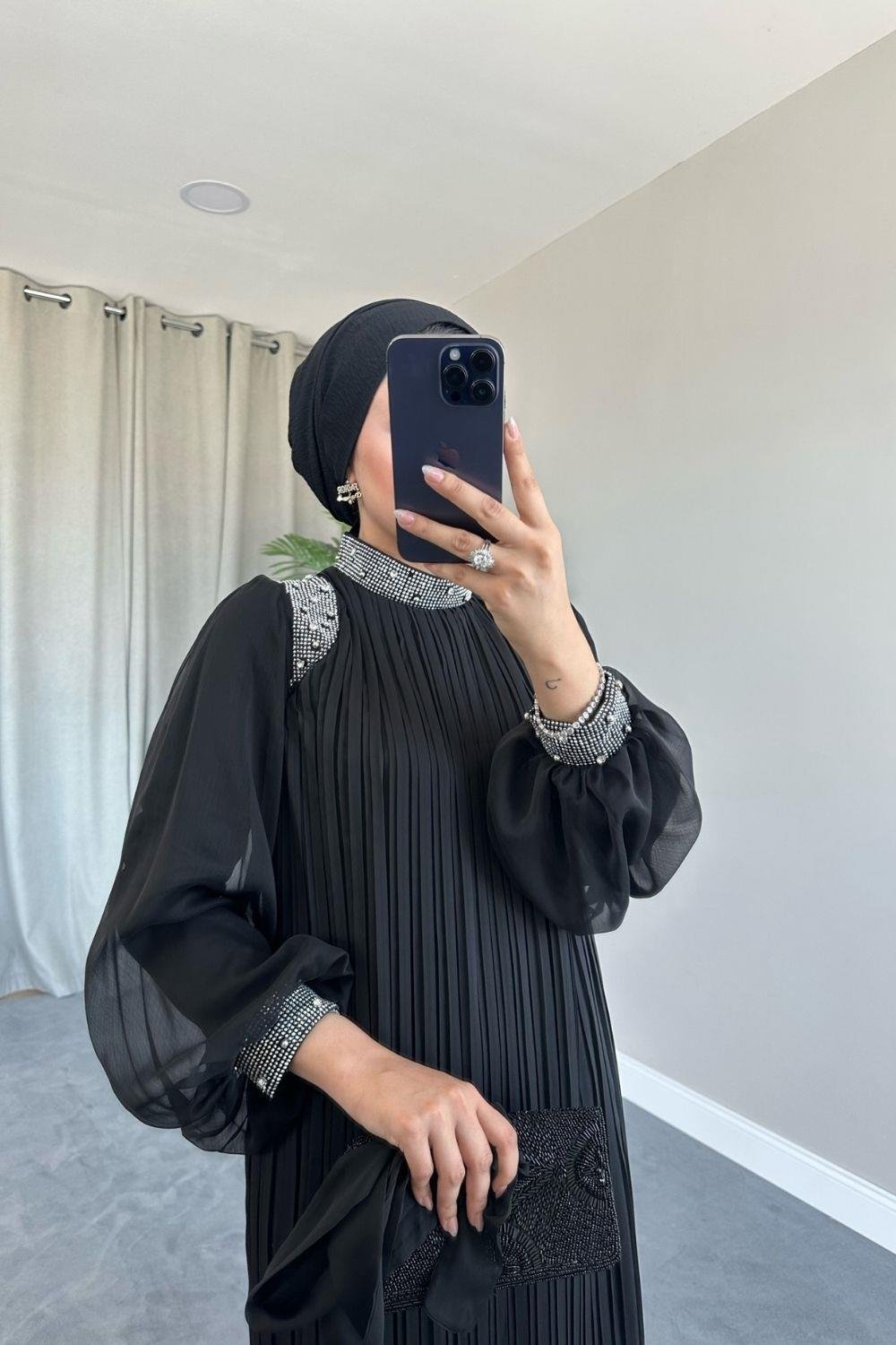 Afrodit Abiye Siyah 8055 