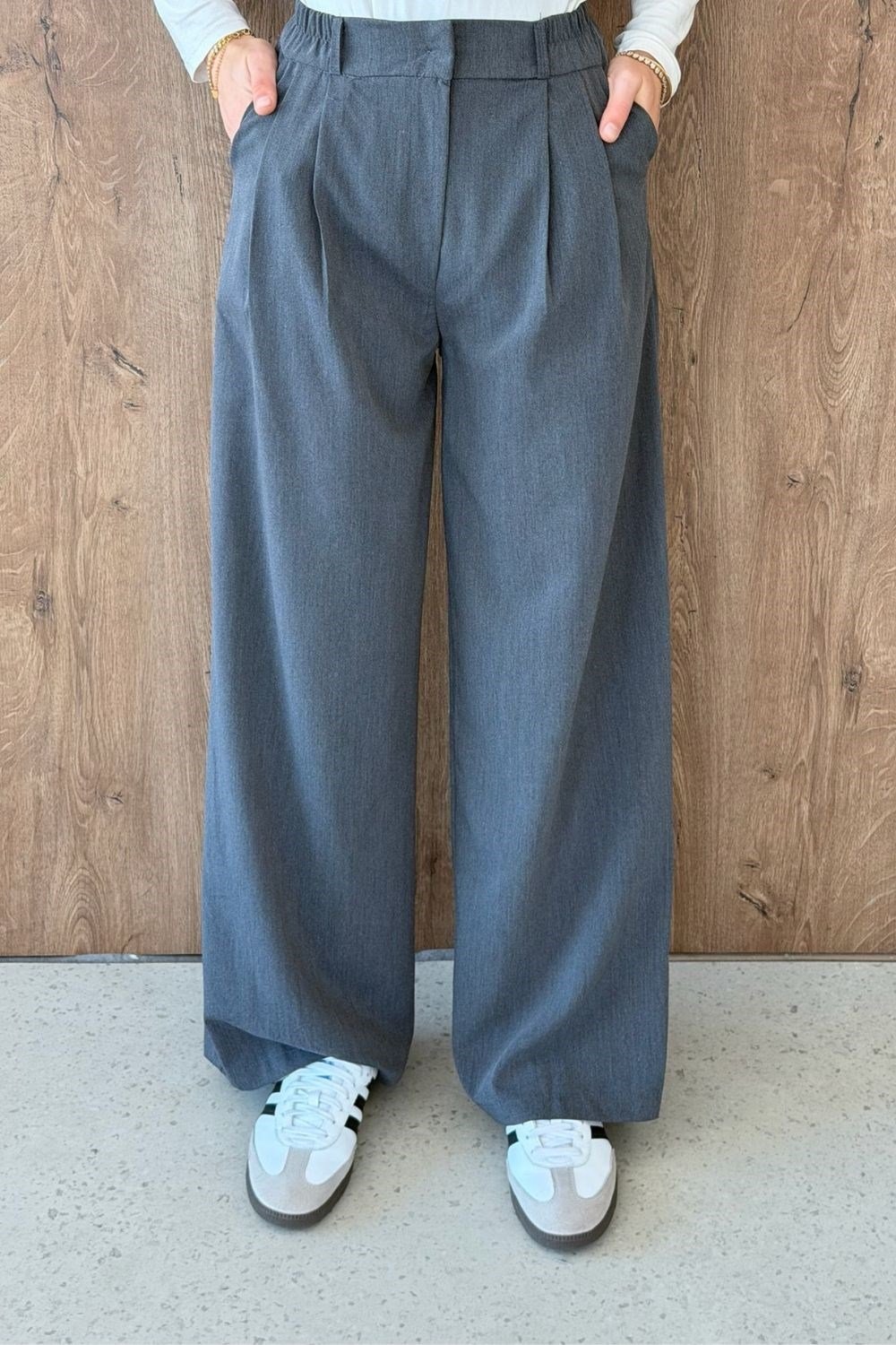 Fas Kumaş Pantolon Füme 8065 