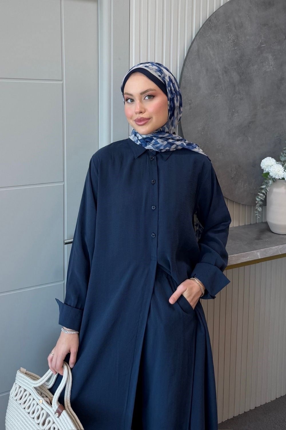 Mihrimah Modal Takım Lacivert 8074 