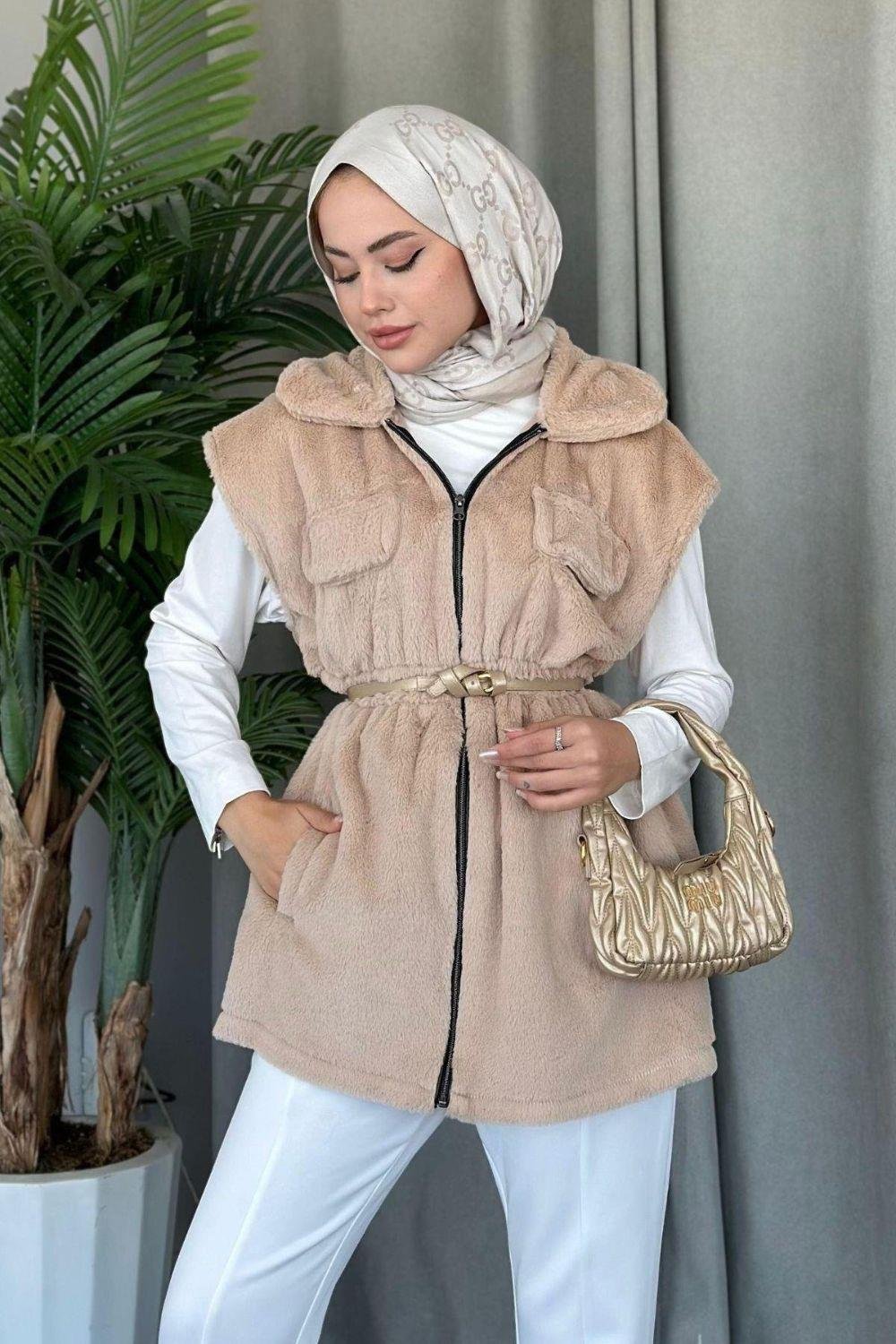 Teddy Yelek Bej 8144 