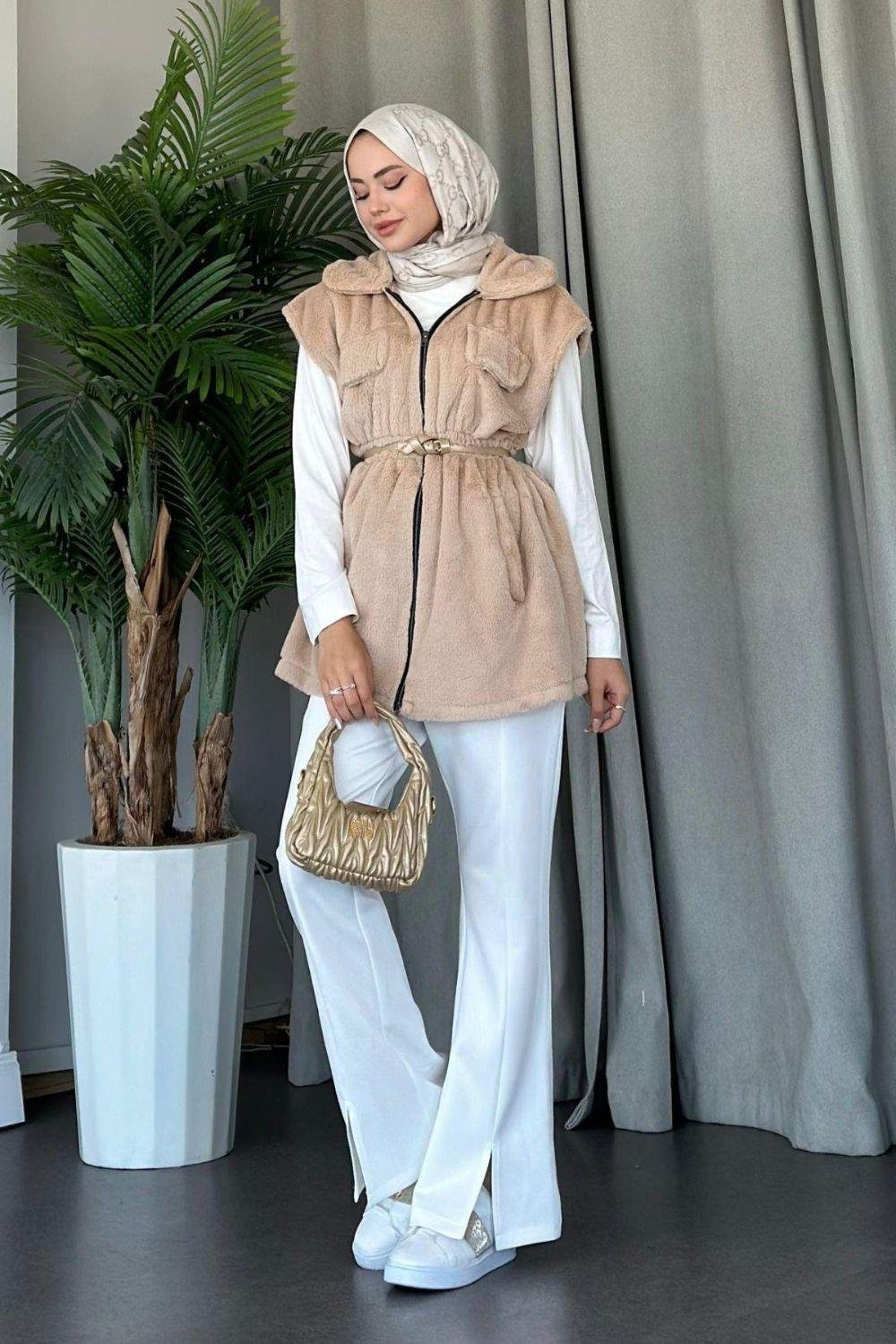 Teddy Yelek Bej 8144 