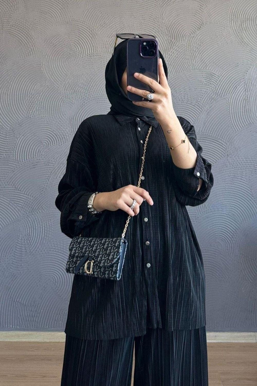 Piliseli Takım Siyah 8302 