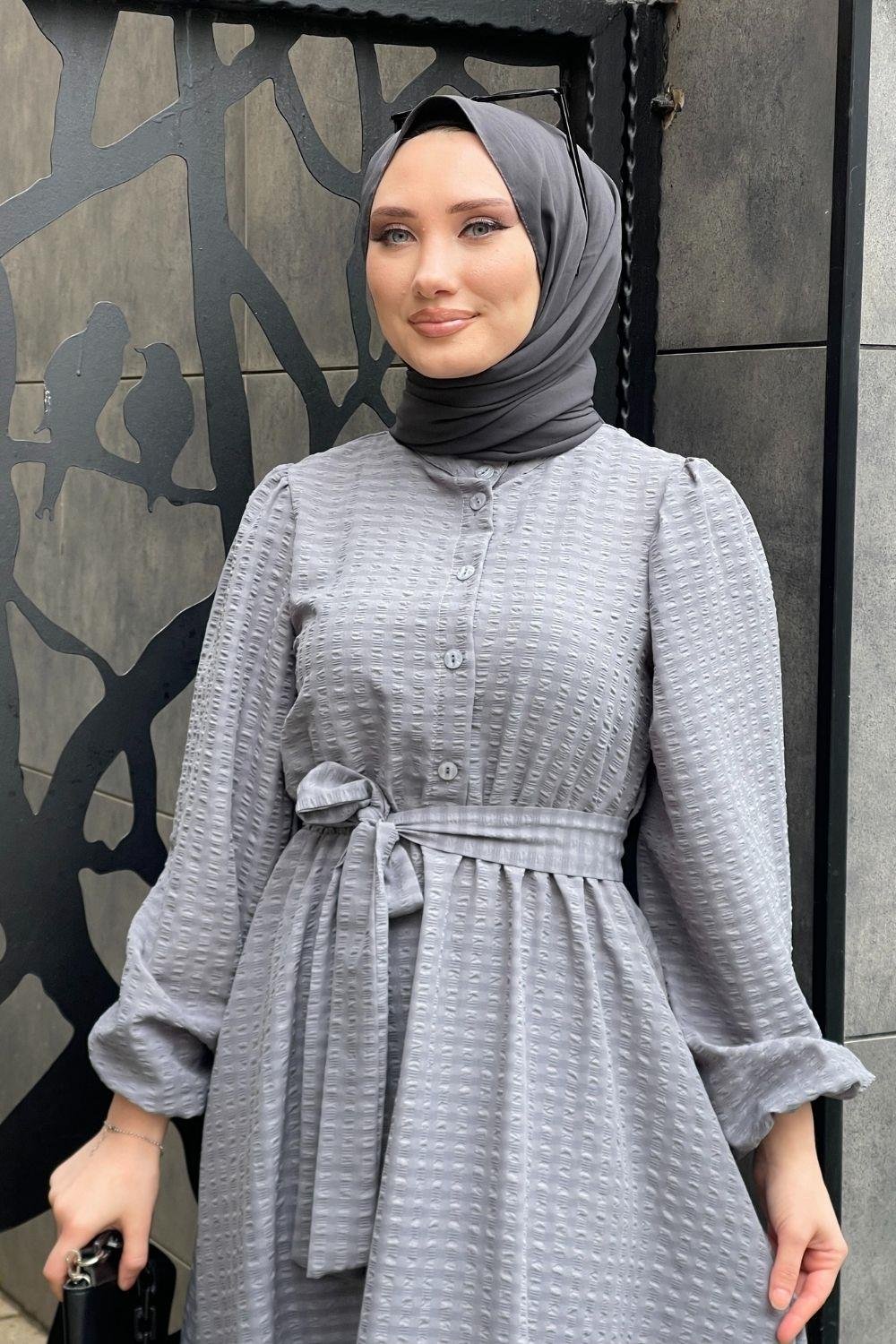 Lara Elbise Gri 8303 