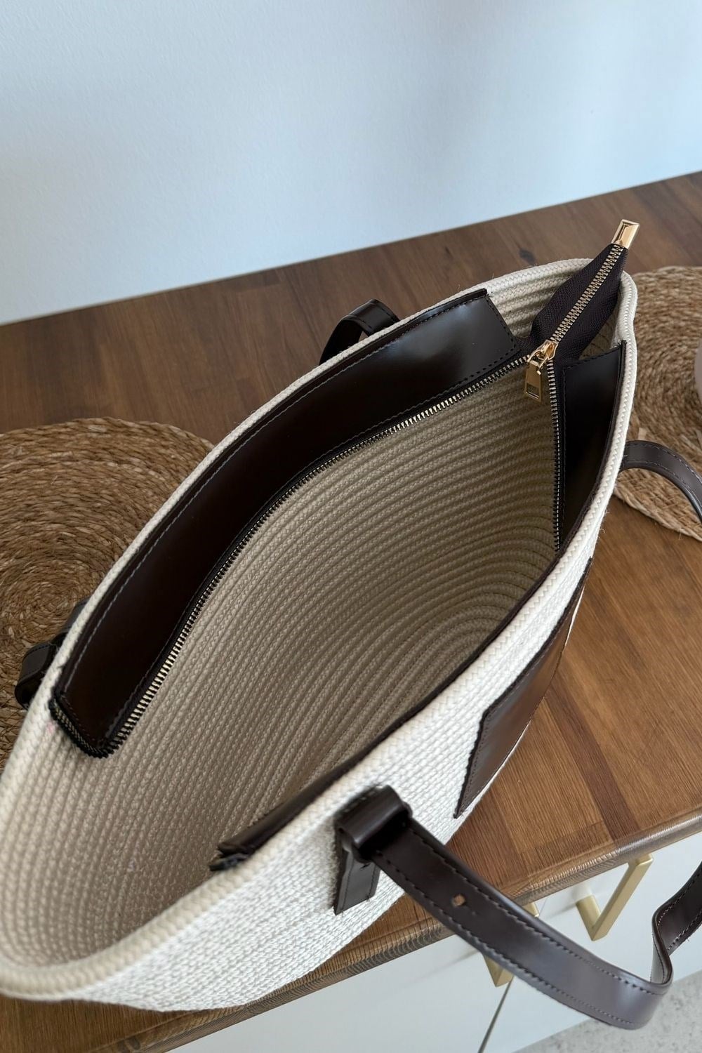 Vittoria Handmade Hasır Çanta Bej 8368 