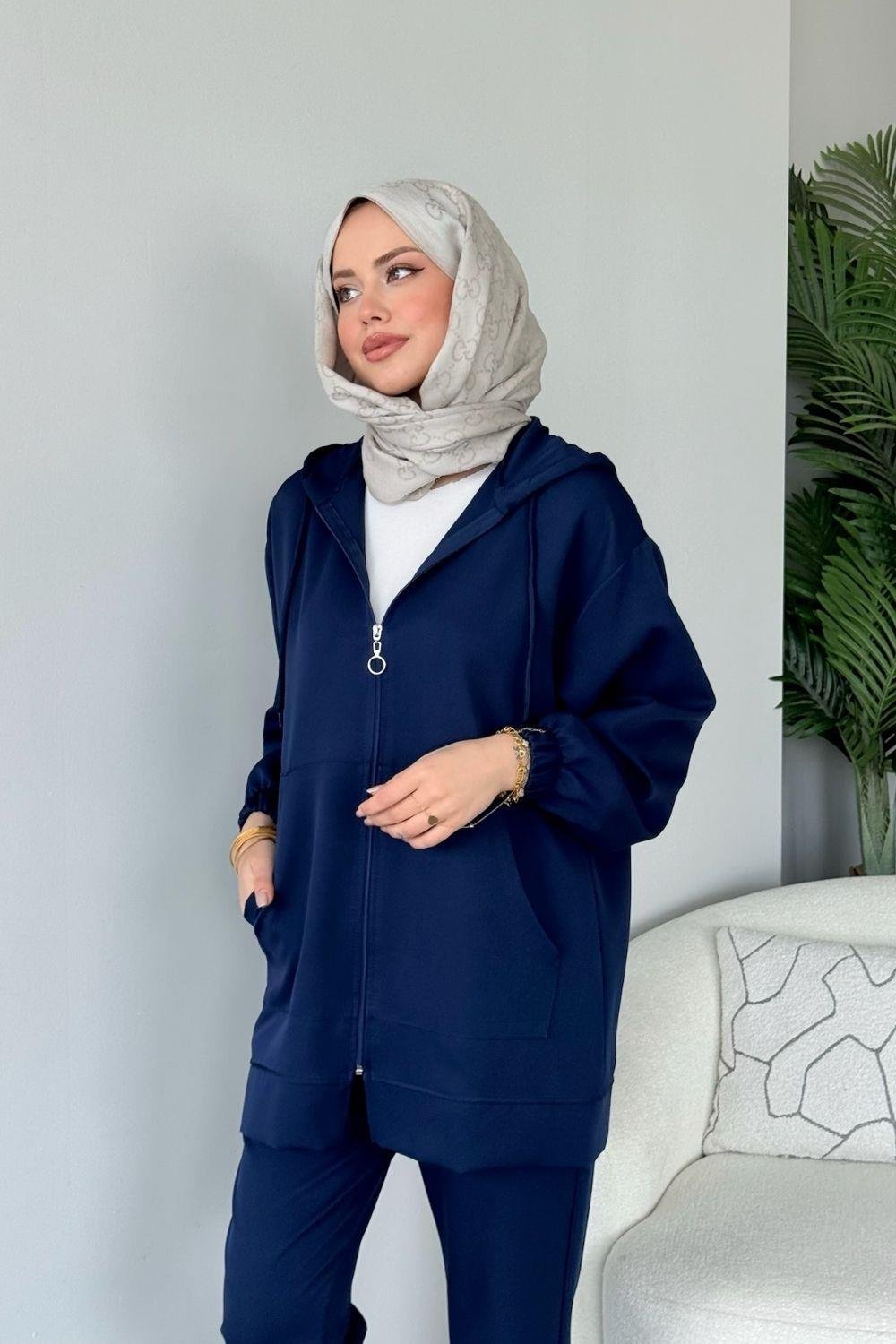 Fermuarlı Spor Takım Lacivert 83810 