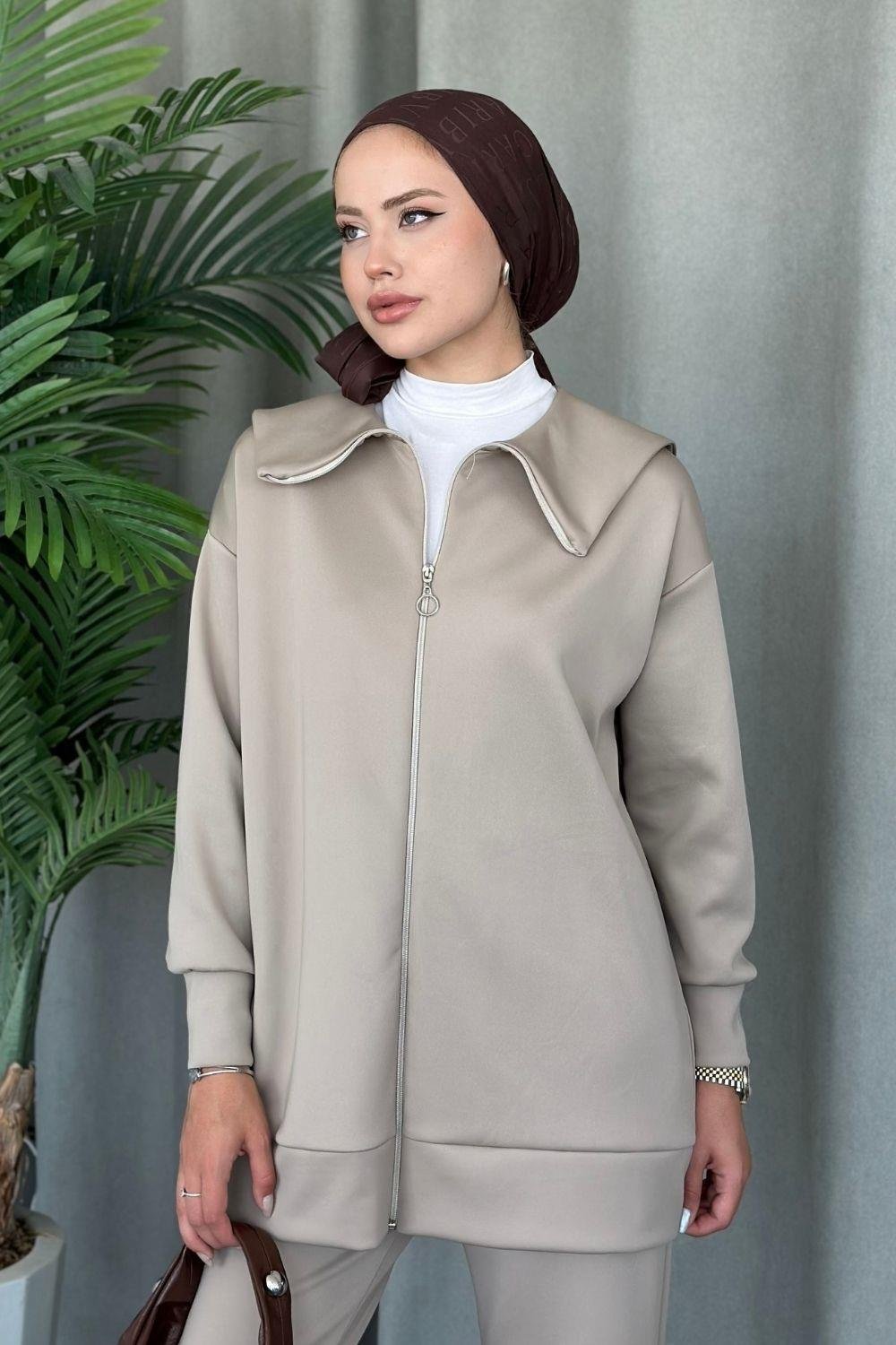 Serenay Scuba Takım Bej 8382 