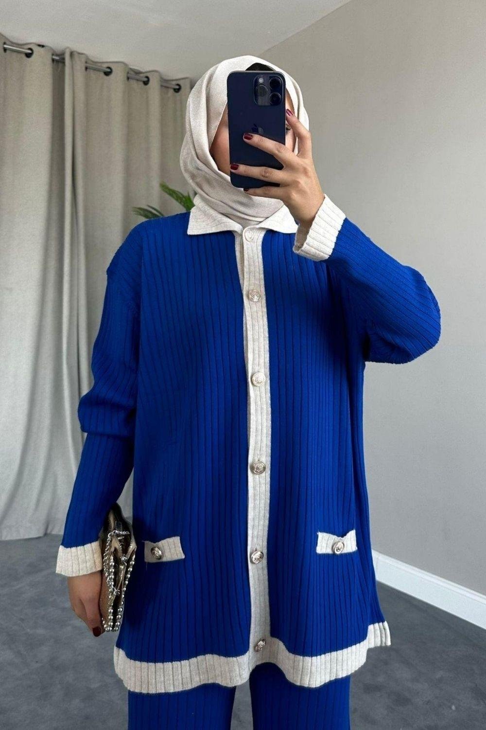 Mavera Triko Takım Saks 8461 
