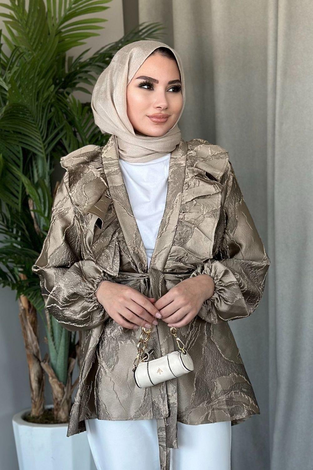 سترة مشروط رمادي 8548 