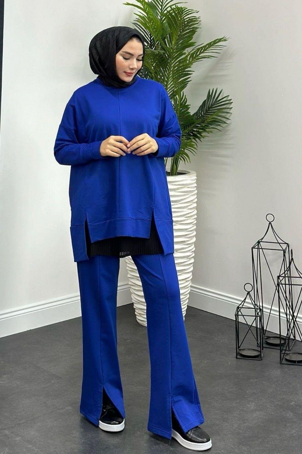 Salaş Eşofman Takım Saks 8591 
