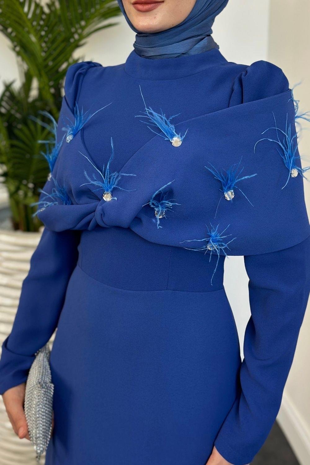 Tasarım Abiye İndigo 8606 