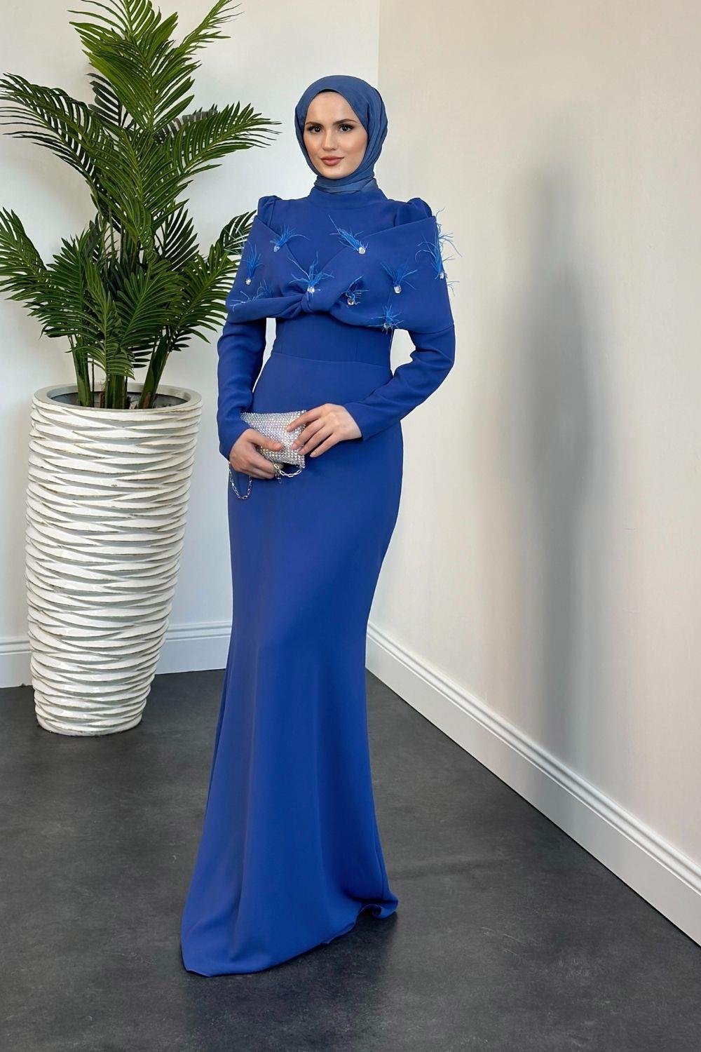 Tasarım Abiye İndigo 8606 
