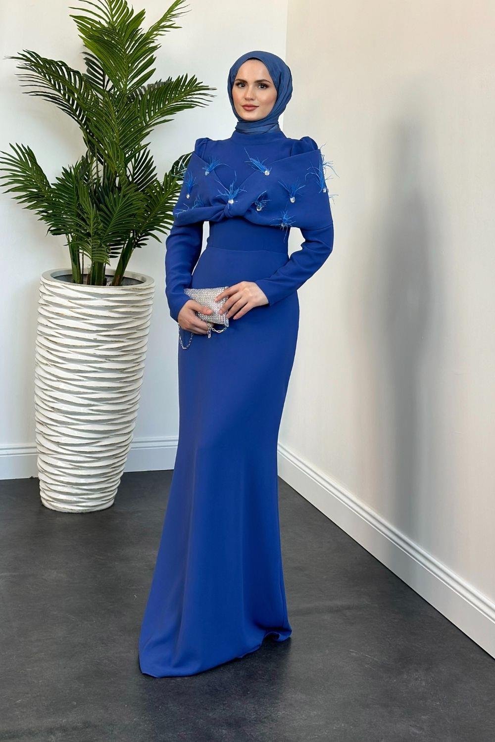 Tasarım Abiye İndigo 8606 