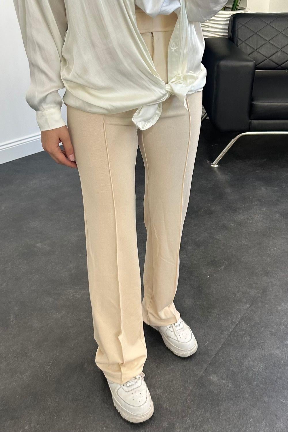 Çırtlı Pantolon Camel 8666 