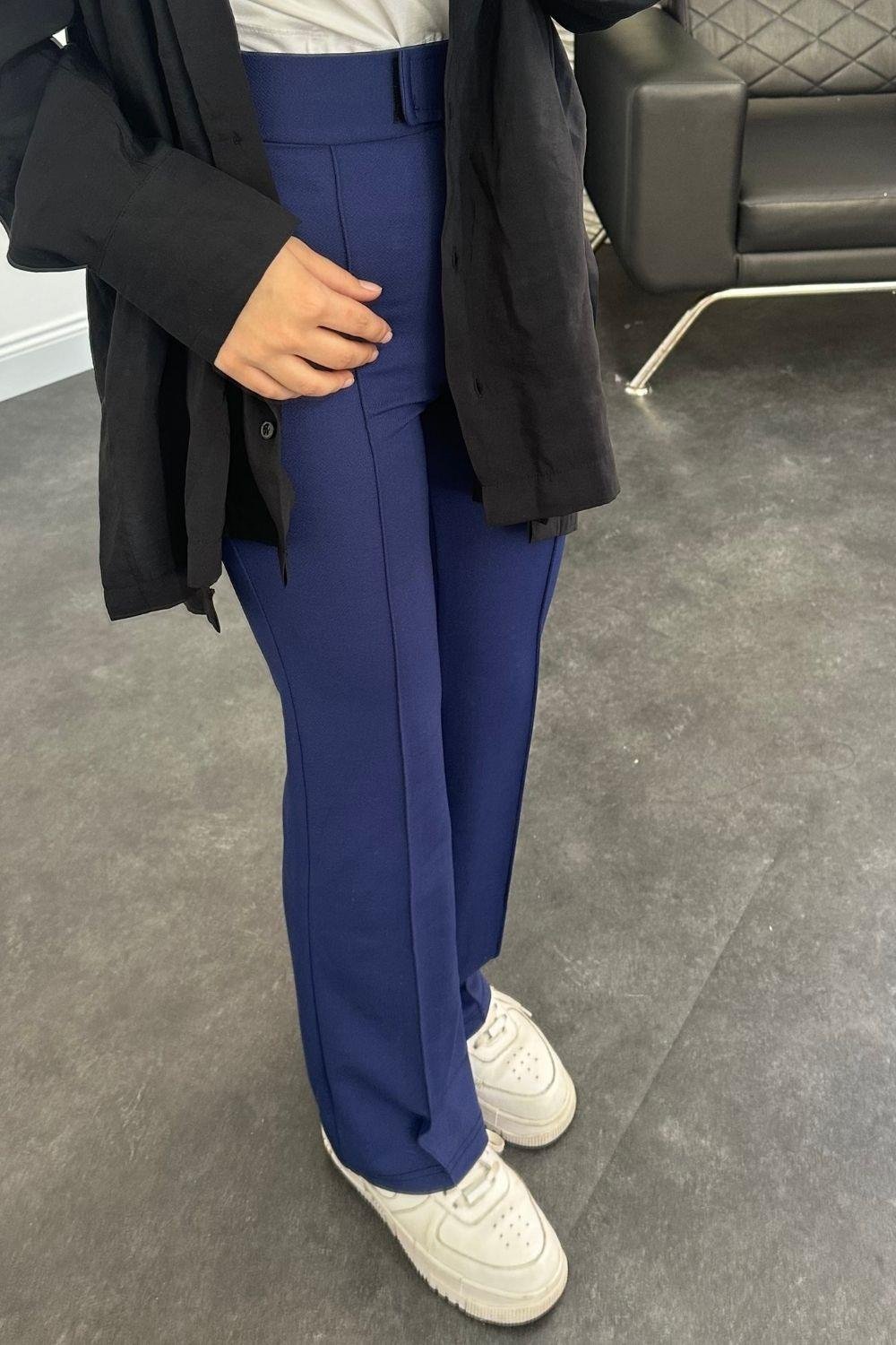 Çırtlı Pantolon Lacivert 8666 