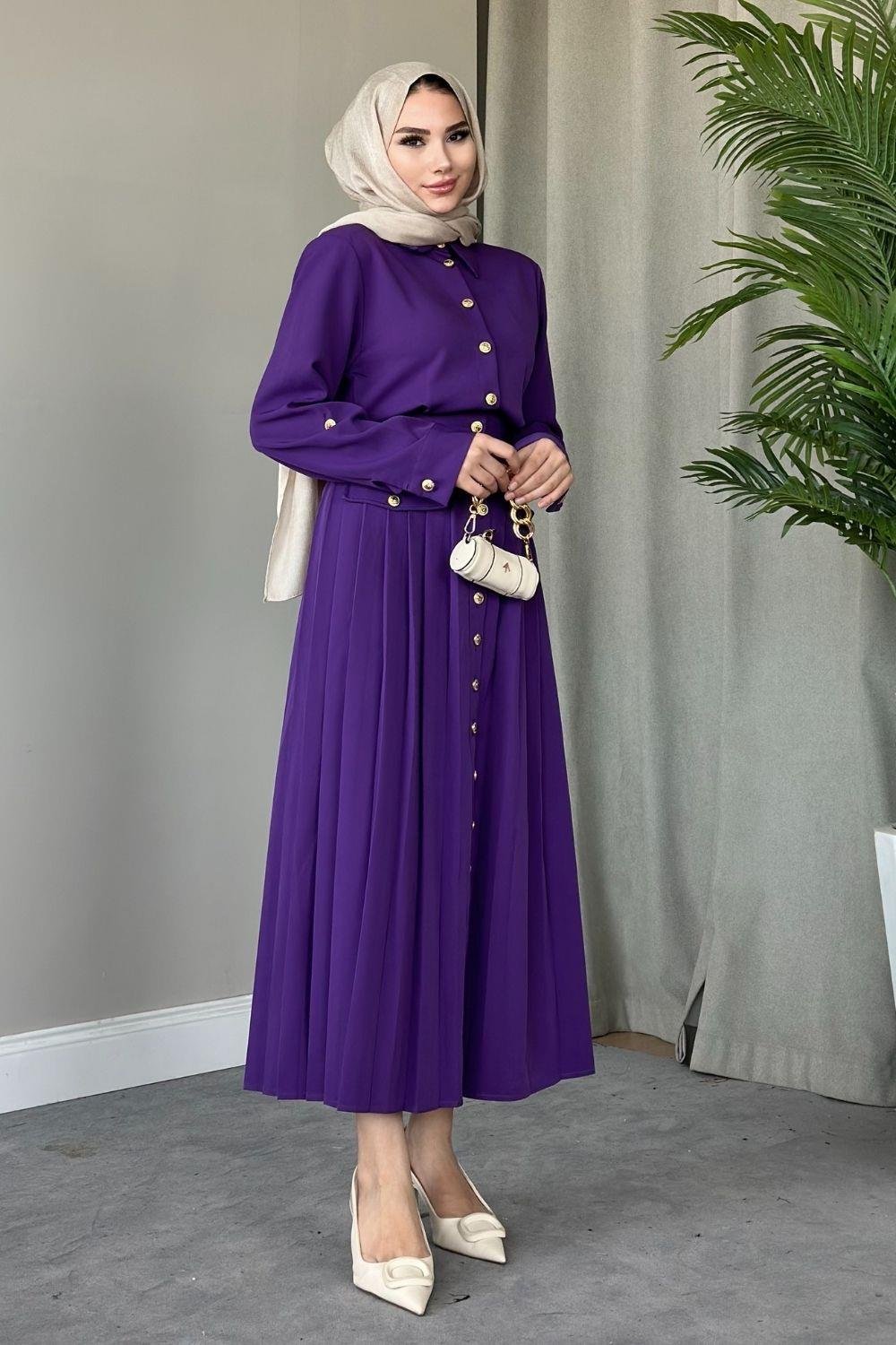 Sera Elbise Mor 8696 