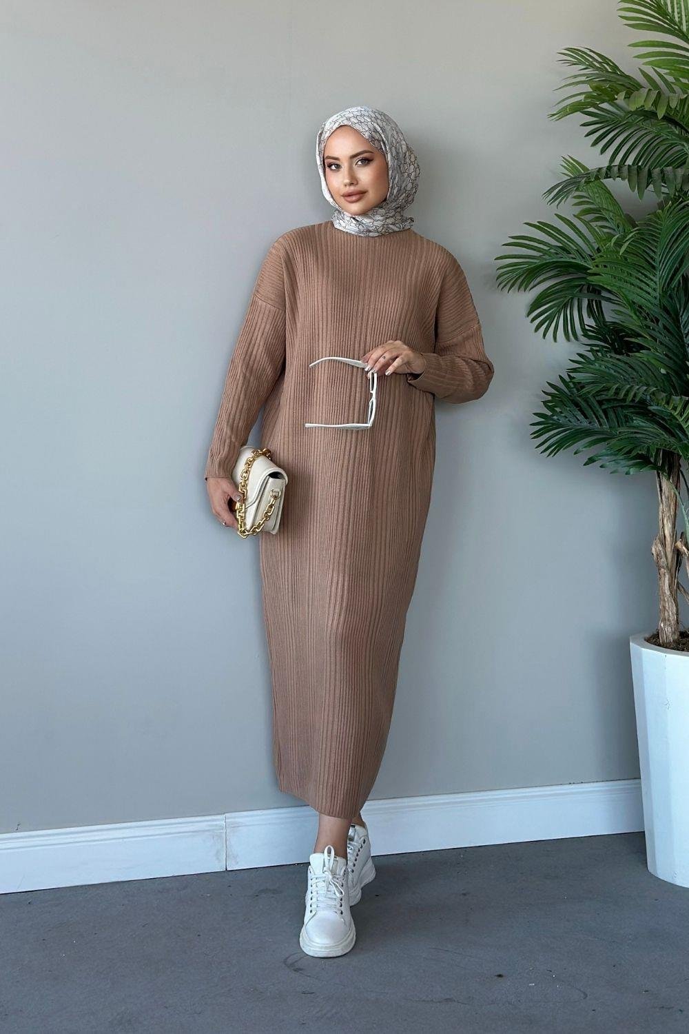 Dream Knitwear Set Brown 8787 