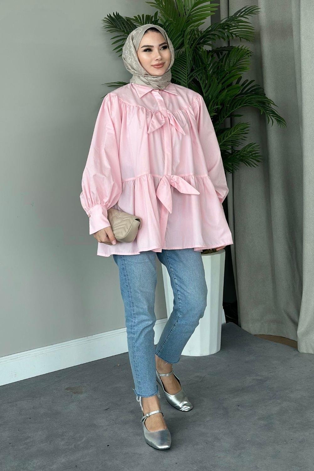 Kevia Gömlek Pembe 8906 