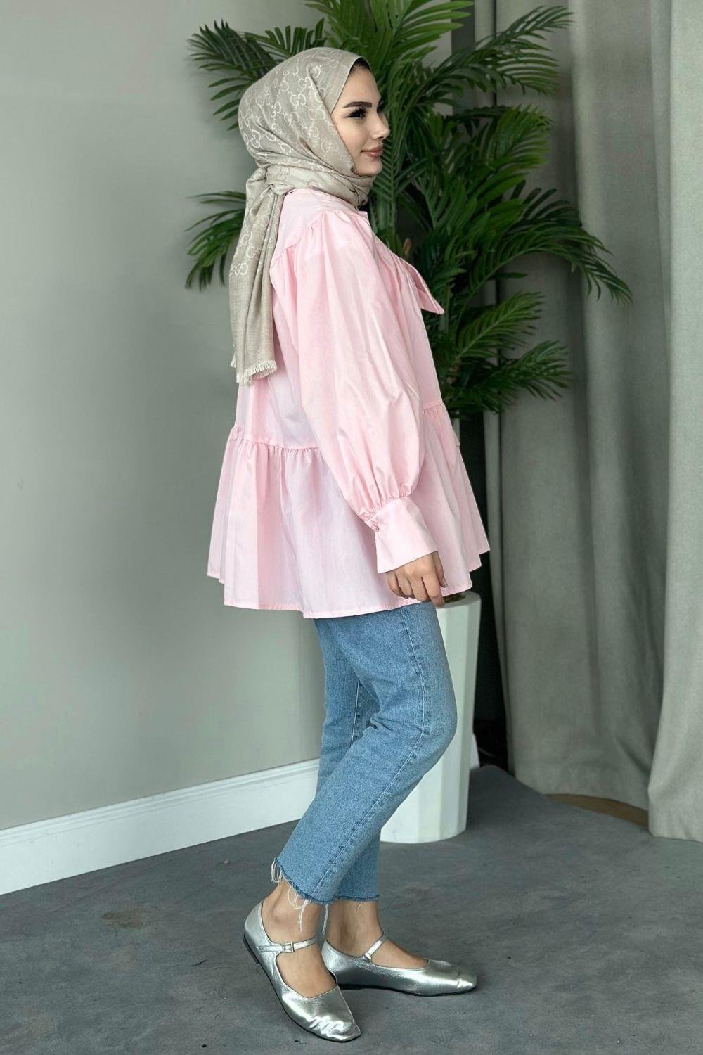 Kevia Gömlek Pembe 8906 