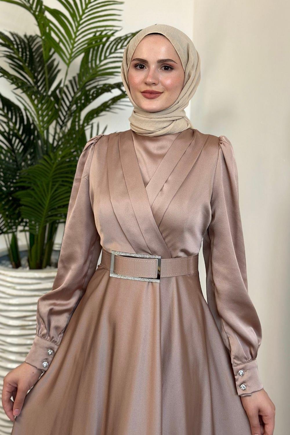 Belma Abiye Bej 8983 