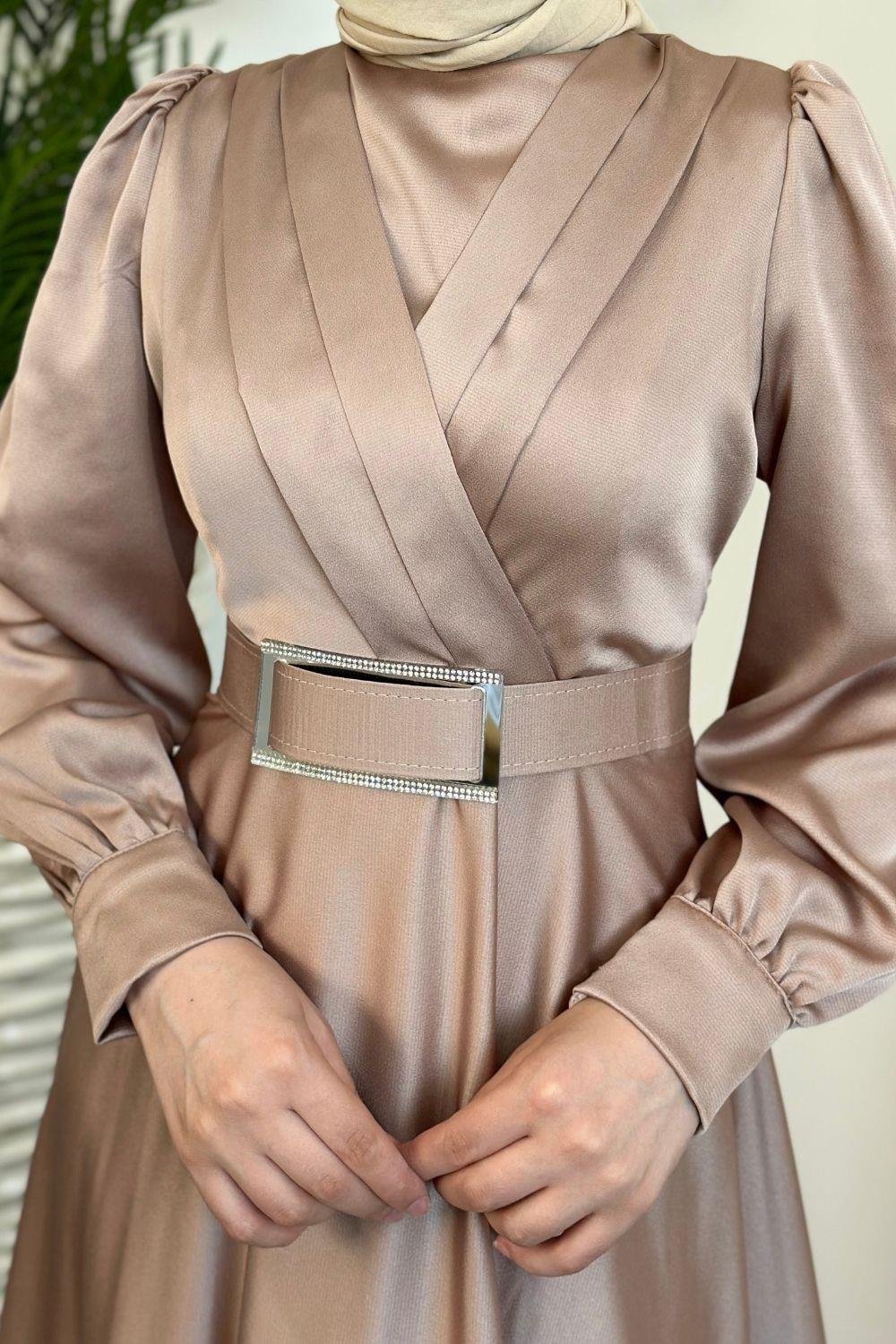 Belma Abiye Bej 8983 