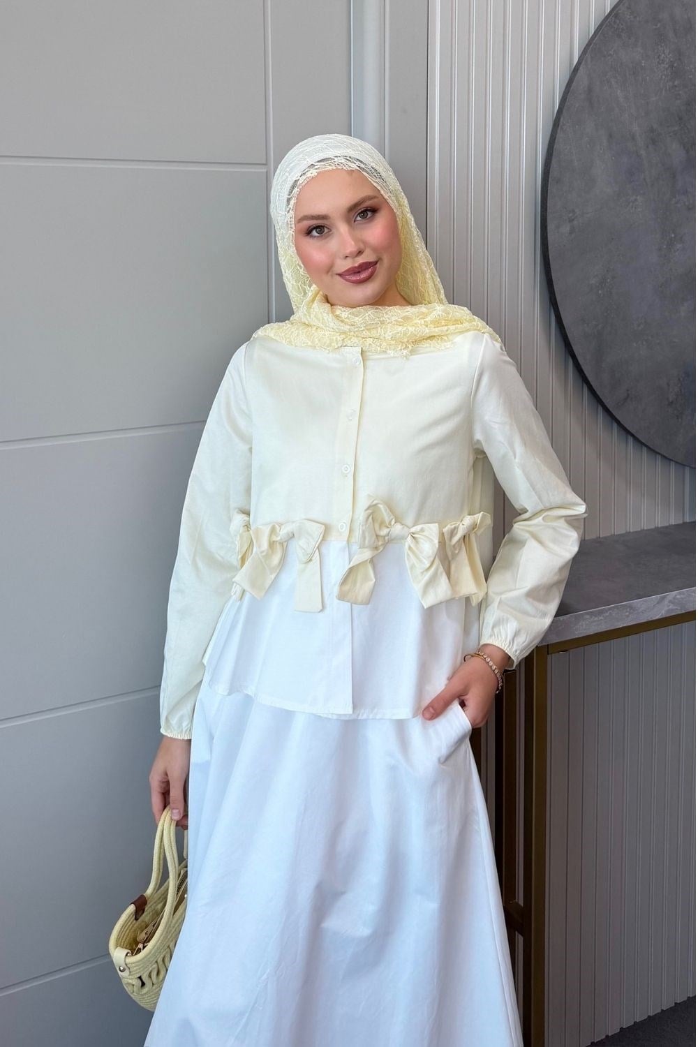 Kurdele Etekli Takım Sarı 90163 