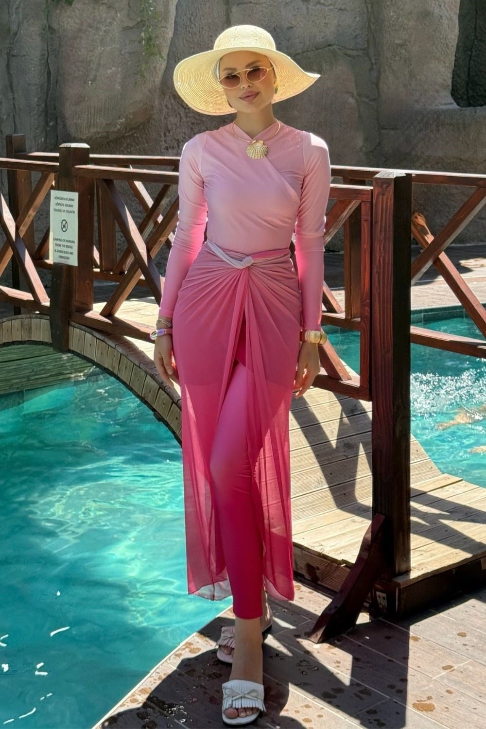 Aqua 4'lü Mayo Takım Pembe 90165 