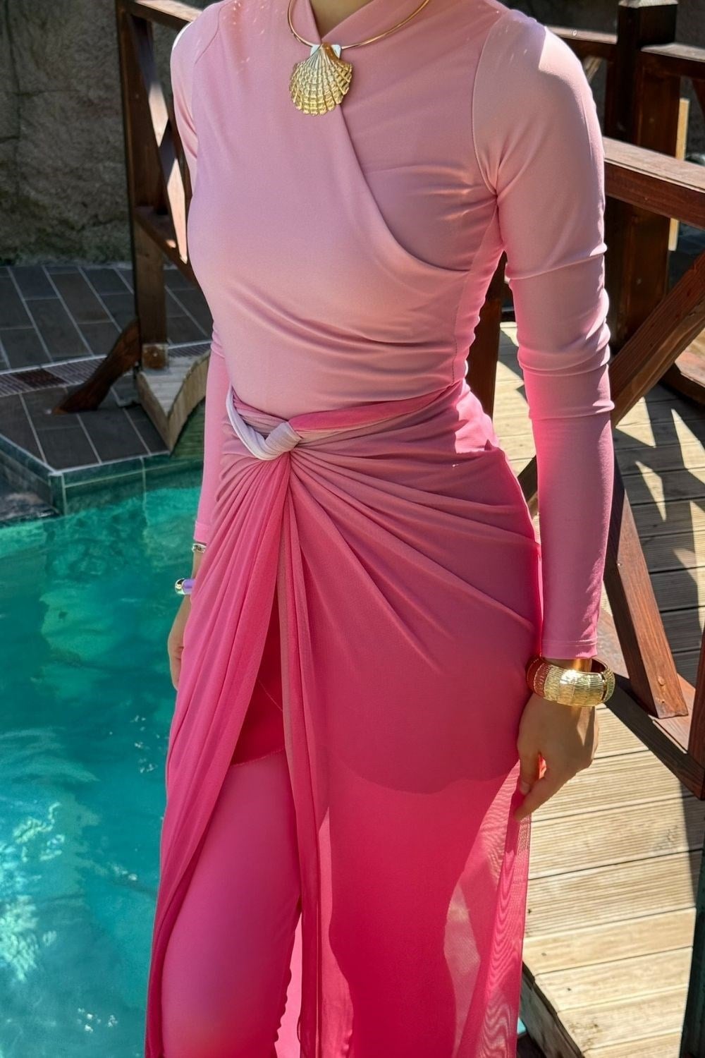 Aqua 4'lü Mayo Takım Pembe 90165 