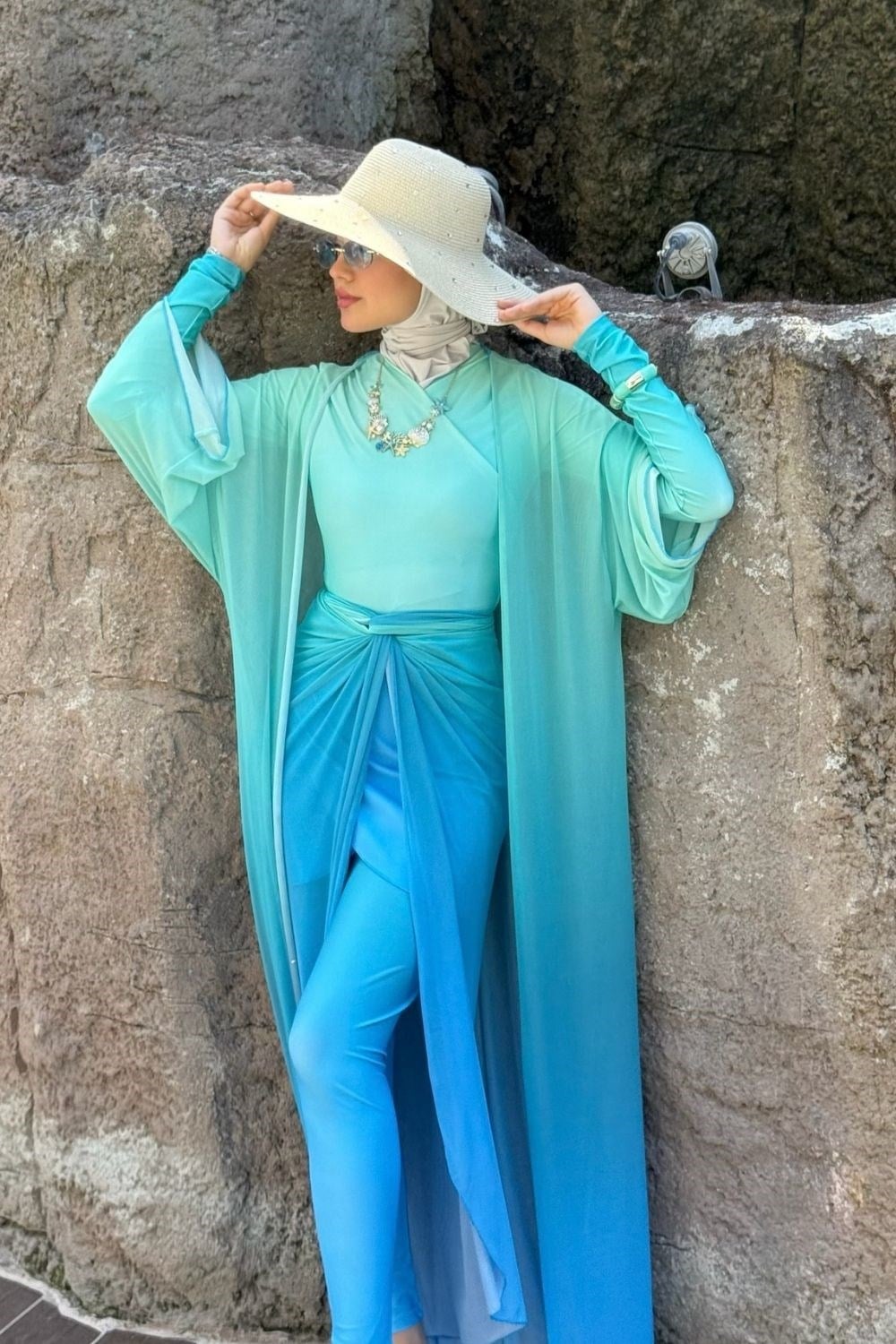 Aqua Ombre Pareo Mavi 90166 