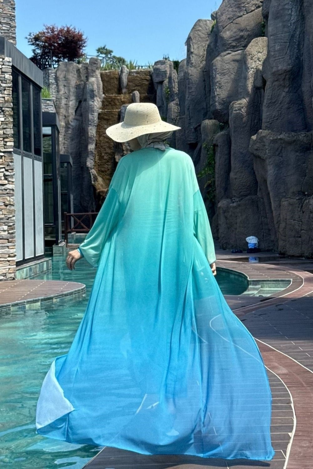 Aqua Ombre Pareo Mavi 90166 