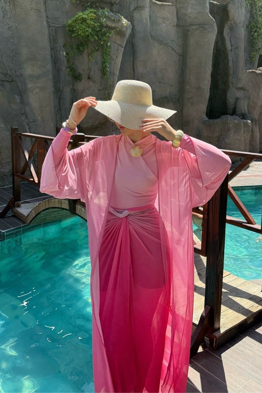 Aqua Ombre Pareo Pembe 90166 
