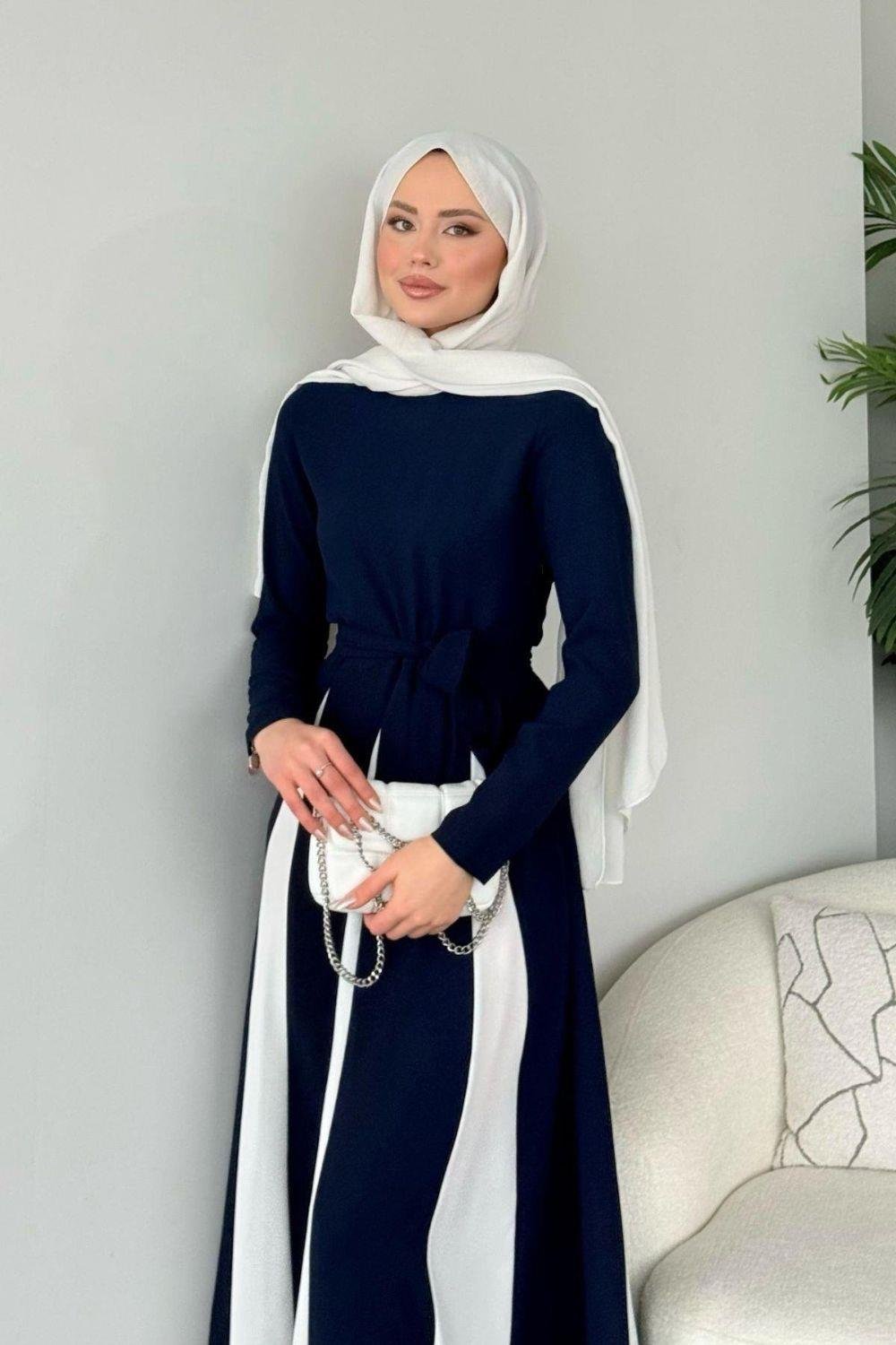 Rose Abiye Lacivert 9583 