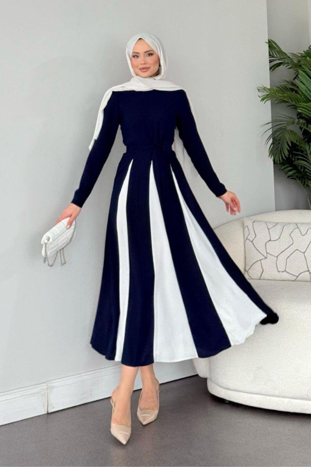 Rose Abiye Lacivert 9583 