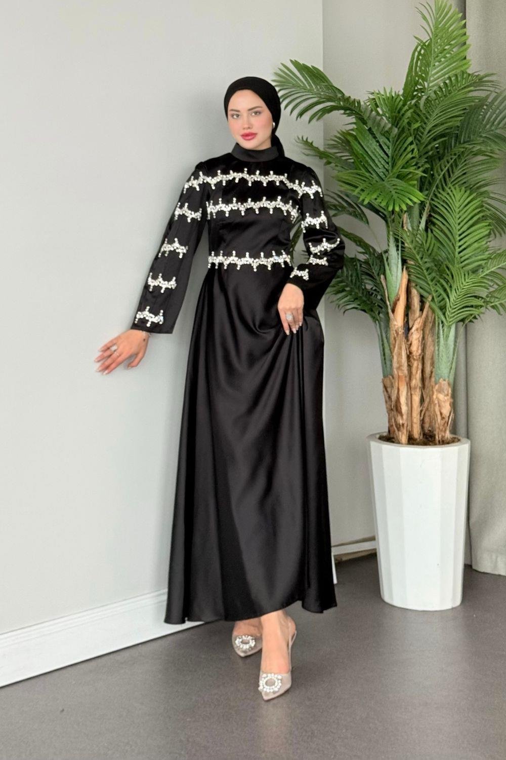 Yolansa Abiye Siyah 9666 