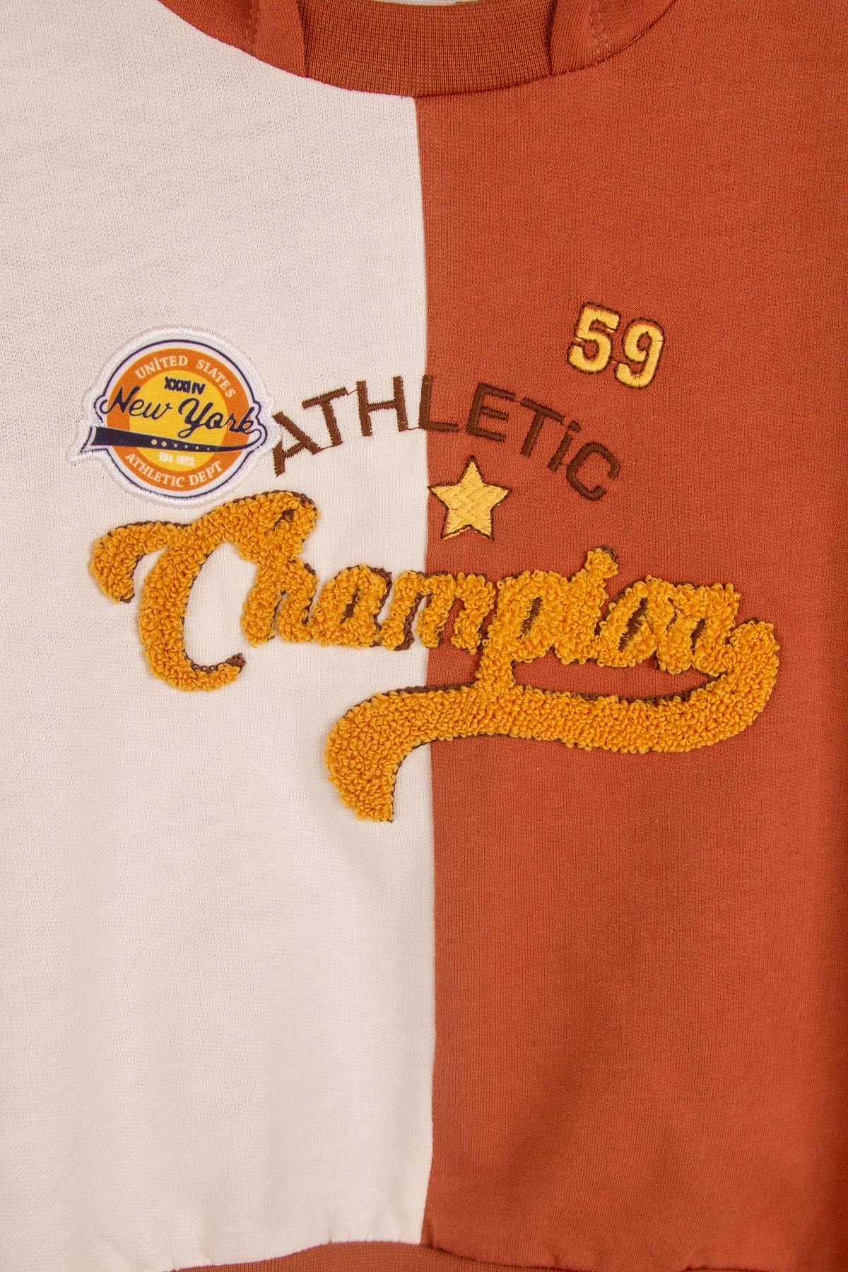 Champion İşlemeli Kapüşonlu Takım KahveUzun TakımChampion İşlemeli Kapüşonlu Takım Kahve