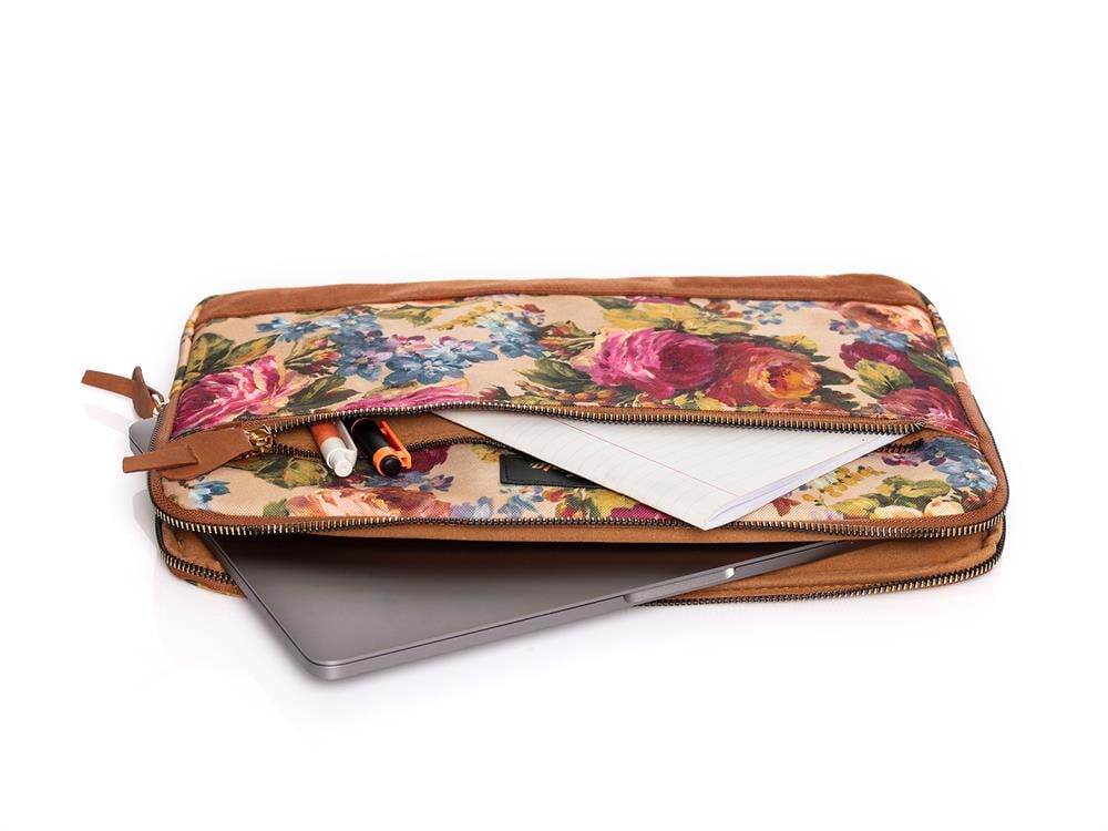 Fudela 13-14 inch Flowers Macbook- Laptop Bag