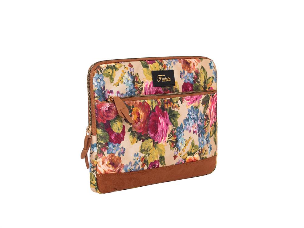Fudela 13-14 inch Flowers Macbook- Laptop Bag