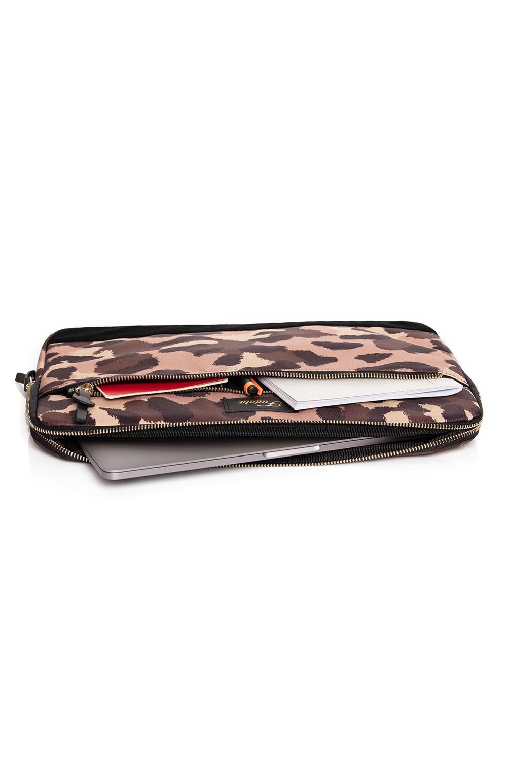 Fudela 15.6 inch Brown Dyes Macbook- Laptop Bag