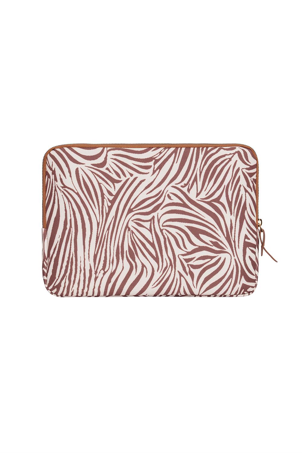 Fudela 15.6 inch Cream Zebra Macbook- Laptop Bag
