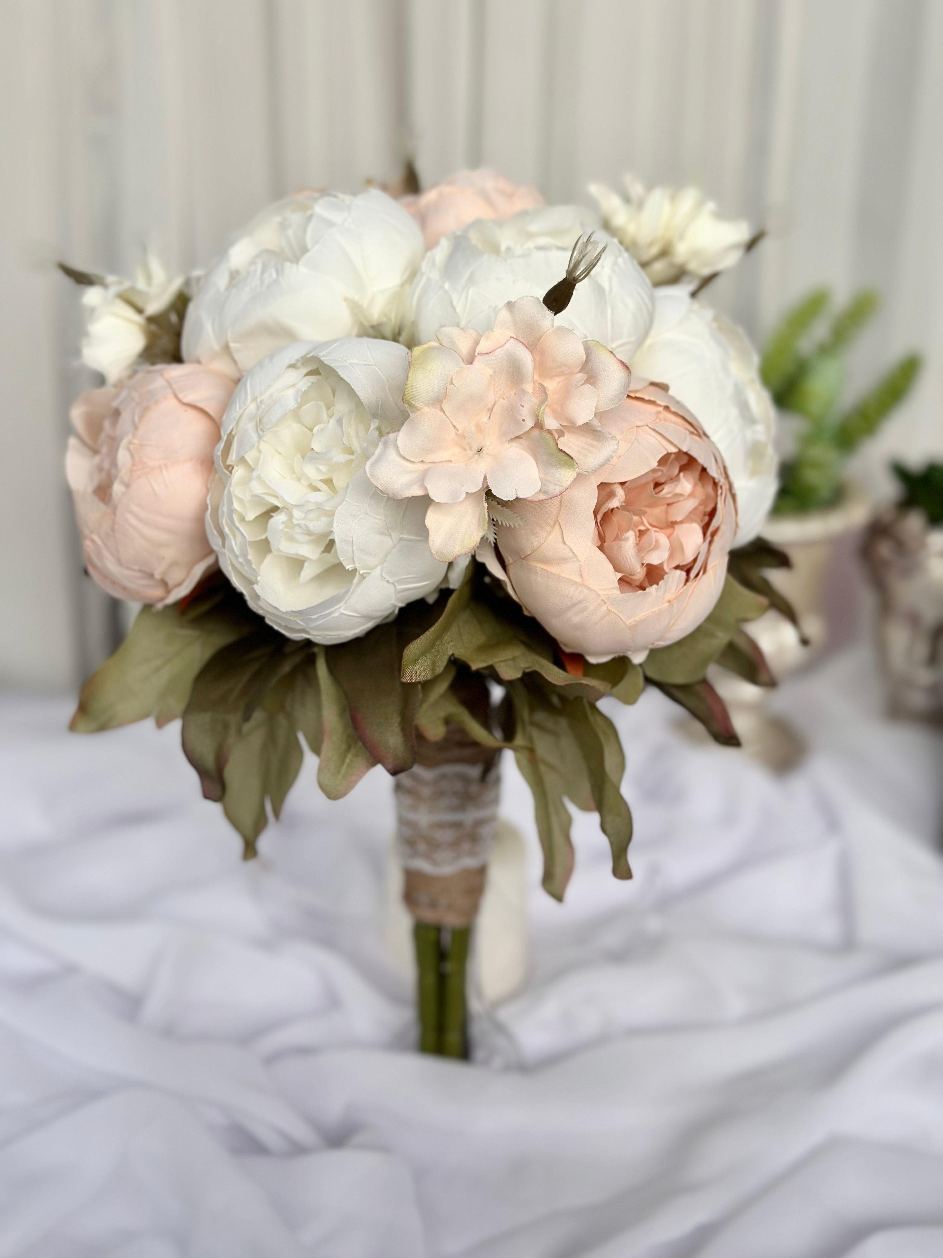 Premium Şakayık Soft Gelin Buketi Damat Yaka Çiçeği