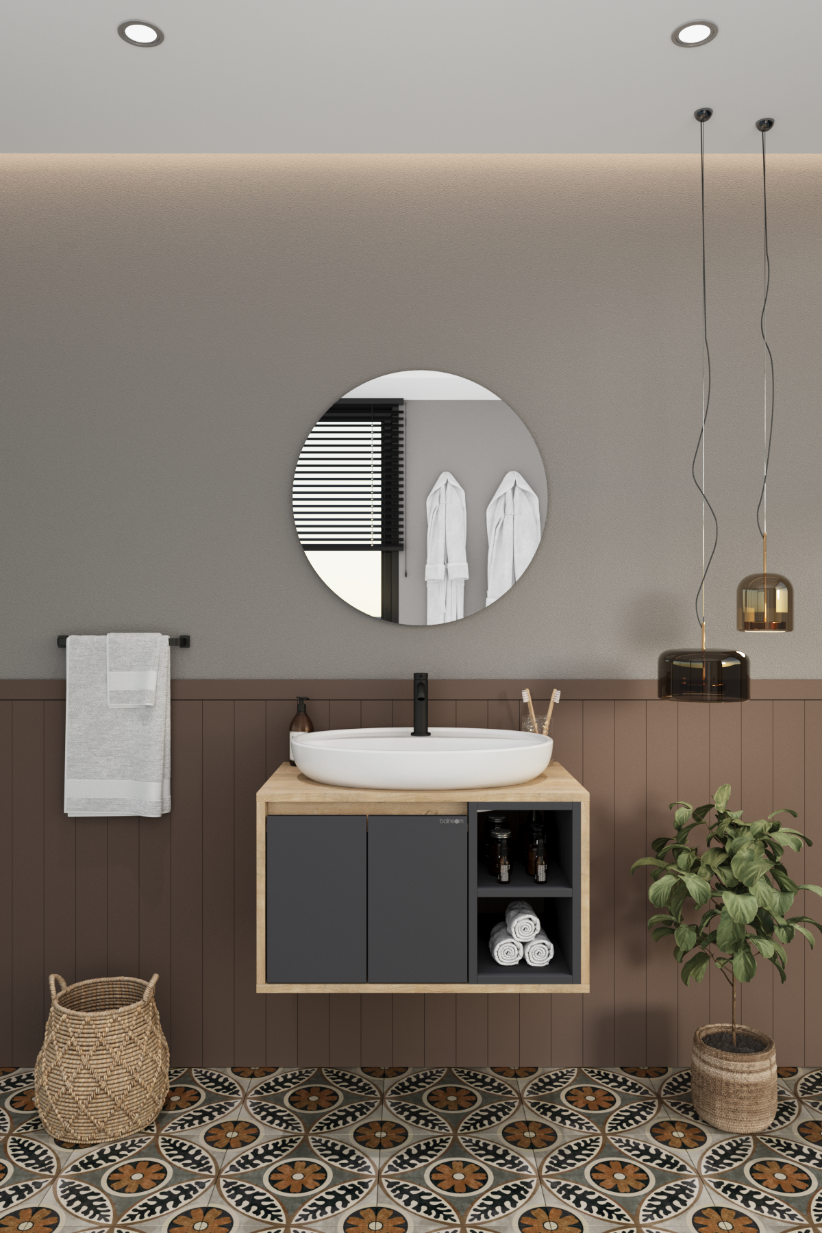Balneom Banyo Gül 70 Cm DEMONTE Banyo Dolabı Ayna Lavabo _Balneom Banyo Gül 70 Cm DEMONTE Banyo Dolabı Ayna Lavabo  | En Uygun Fiyatlarla Balneom.com Online Mağazasında | GÜL ANTRASİT 70 DEMONTE | Banyo Dolabında Kalitenin Adresi _BALNEOM_GÜL ANTRASİT 70 DEMONTE