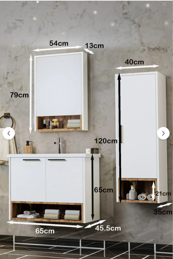 Balneom Banyo Karanfil Beyaz 65 Cm  Lavabolu Banyo Dolabı Aynalı Üst Dolap Ve Boy Dolabı_Balneom Banyo Karanfil Beyaz 65 Cm  Lavabolu Banyo Dolabı Aynalı Üst Dolap Ve Boy Dolabı | En Uygun Fiyatlarla Balneom.com Online Mağazasında | KARANFİL BEYAZ 65 SET  | Banyo Dolabında Kalitenin Adresi _BALNEOM_KARANFİL BEYAZ 65 SET 
