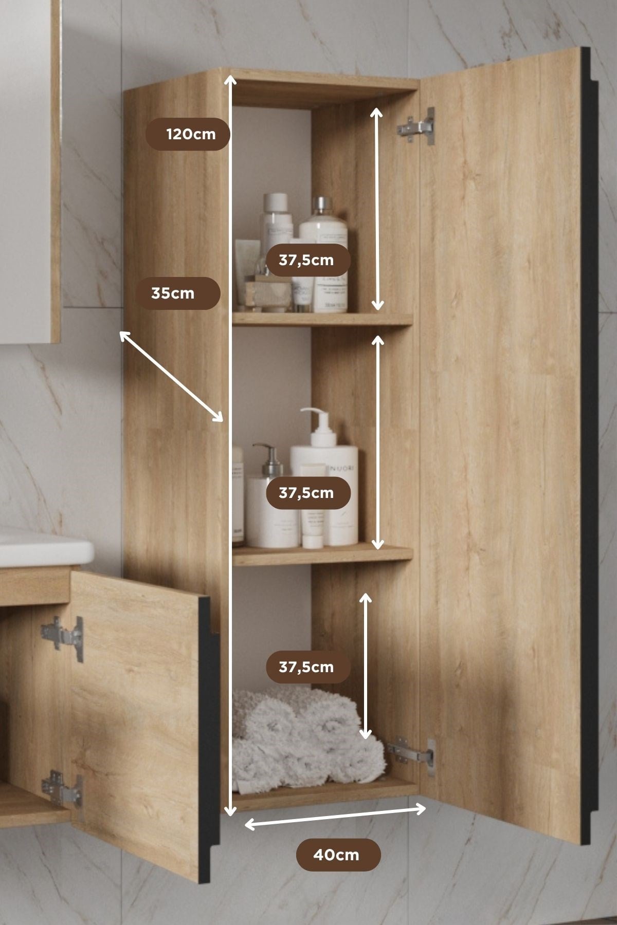 Balneom Banyo Zakkum 120 Cm Banyo Boy Dolabı_Balneom Banyo Zakkum 120 Cm Banyo Boy Dolabı | En Uygun Fiyatlarla Balneom.com Online Mağazasında | ZAKKUM 120 BOY DOLAP  | Banyo Dolabında Kalitenin Adresi _BALNEOM_ZAKKUM 120 BOY DOLAP 