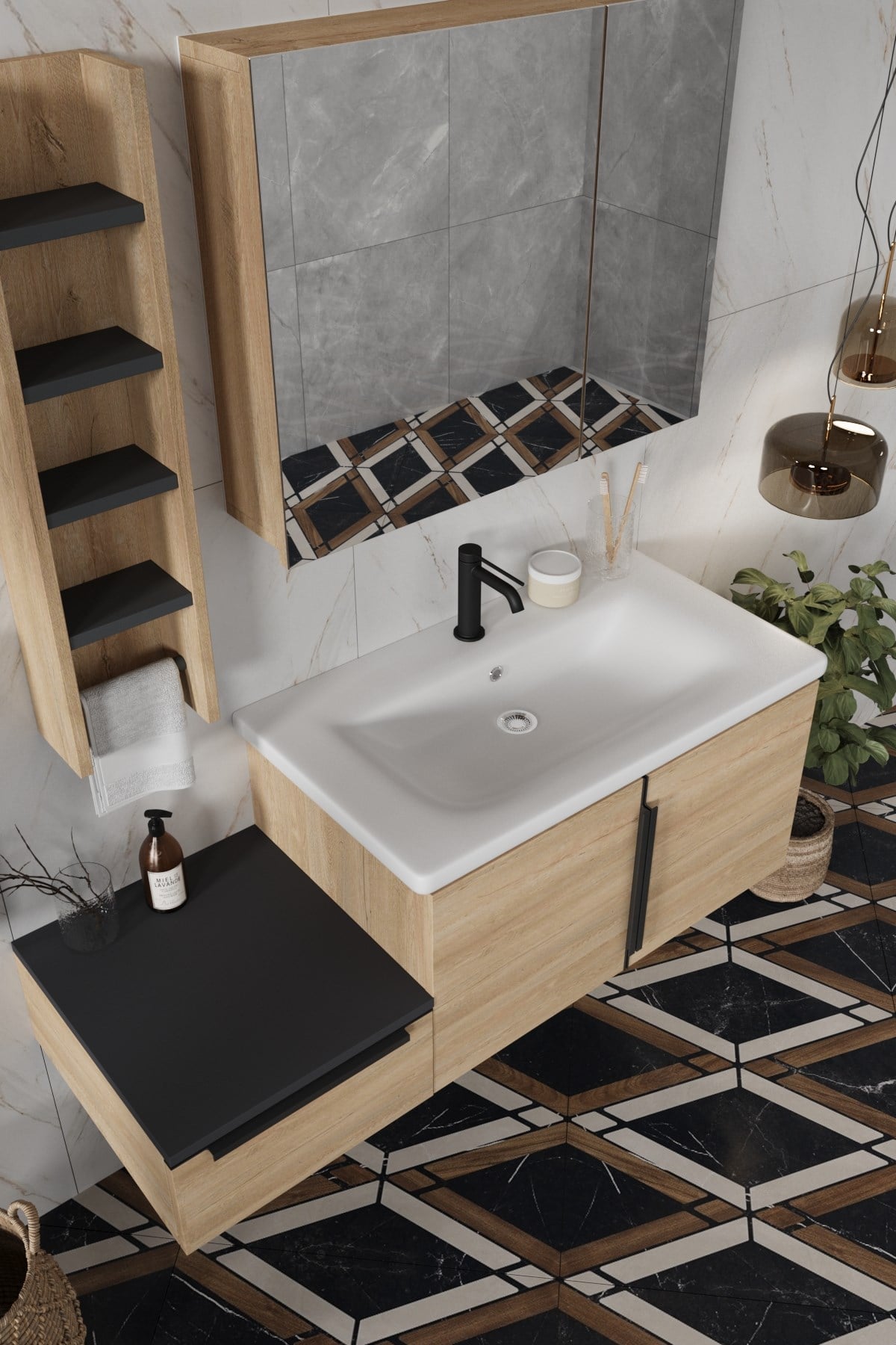 Balneom Banyo Zakkum 120cm Banyo Dolabı Aynalı Üst Dolap ve Rafı_Balneom Banyo Zakkum 120cm Banyo Dolabı Aynalı Üst Dolap ve Rafı | En Uygun Fiyatlarla Balneom.com Online Mağazasında | ZAKKUM 120  | Banyo Dolabında Kalitenin Adresi _BALNEOM_ZAKKUM 120 